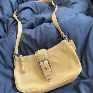 Pale Yellow Coach Crossbody Bag☀️